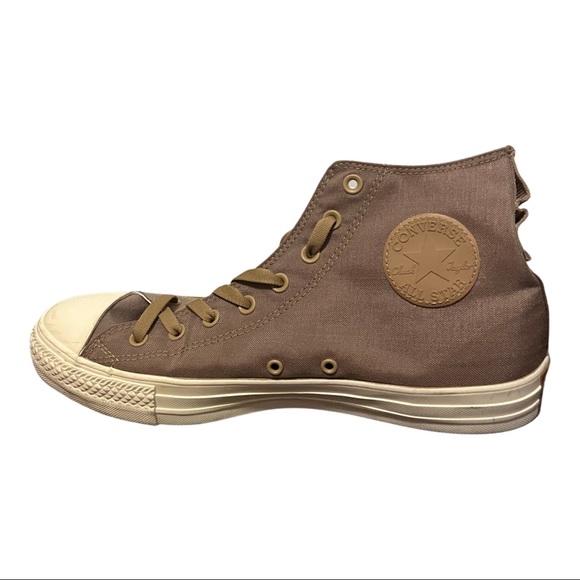 Beige Cordura Hightop Converse Sneaker - Picture 4 of 7